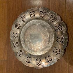 Old Silver Plated Plate