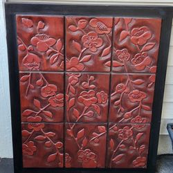 Solid wood carved Indonesian art