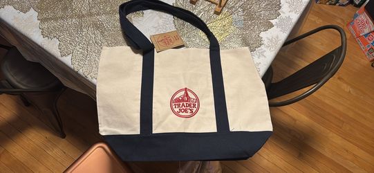Large Trader Joe’s canvas bag brand new with tags