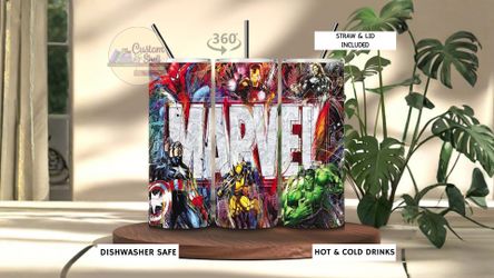 Marvel 20 Oz Stainless Steel Tumbler (READ DESCRIPTION)