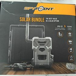 SPYPOINT Flex-M Solar Bundle - Cellular Trail Camera with Solar Panel, Best in Hunting Accessories, No WiFi Needed, GPS, Night Vision, Motion Activate