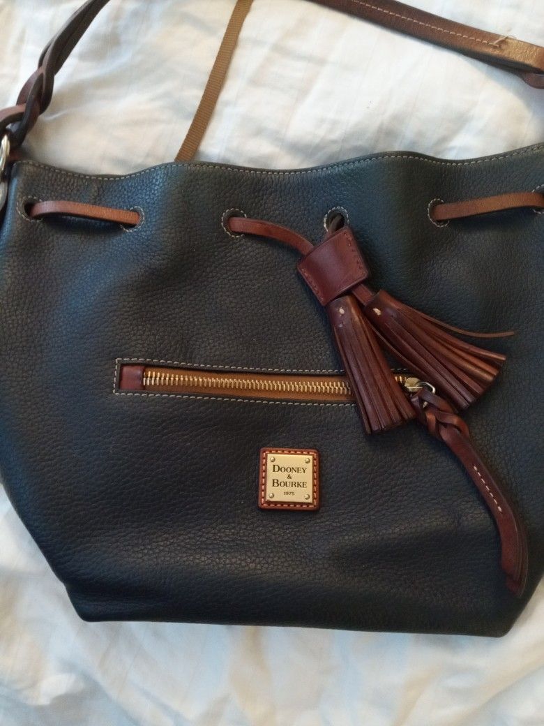 Dooney & Bourke Florentine Miley Drawstring Shoulder Bag In Navy