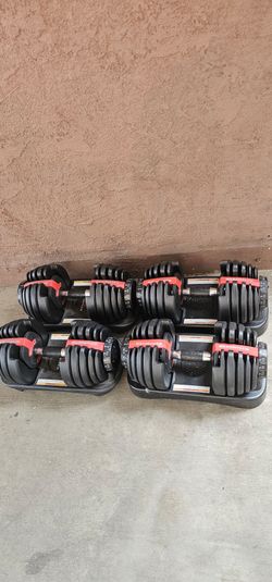 BOWFLEX DUMBELLS ADJUSTABLE 52.5 EXCELLENT CONDITION