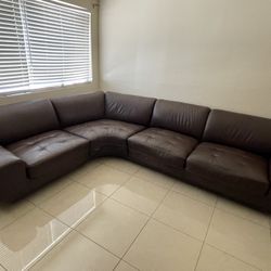 Leather Sectional 