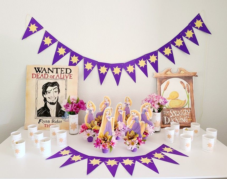 Birthday Party Decorations - Tangled, Rapunzel 