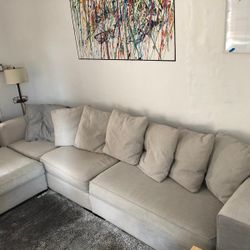 crate and barrel couch sectional