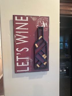 Wine art decor set