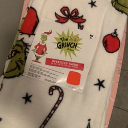 Grinch throw blanket