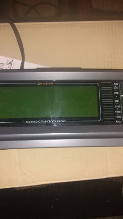 Alarm Clock, Big Letters, Radio