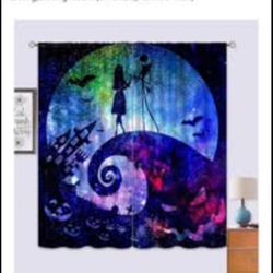 Nightmare Before Christmas Curtains x2