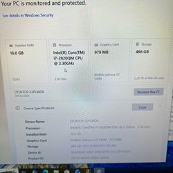 Laptop 💻 Sony i7 500gb Hard Drive 16gb Ram 