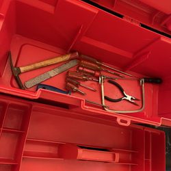 Tool Box With Some Tools Lots Of Storage Space 
