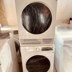 Hamilton Beach HBFW3205 Lavadora de tamaño completo, panel de pantalla digital LED, 5 ciclos de lavado, diseño de carga frontal, 2.2 pies cúbicos, 24 
