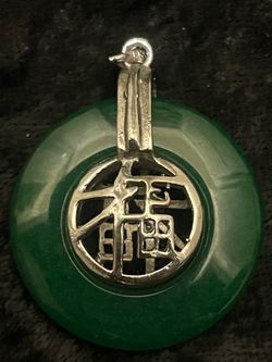 Vintage Jade Stone Pendant