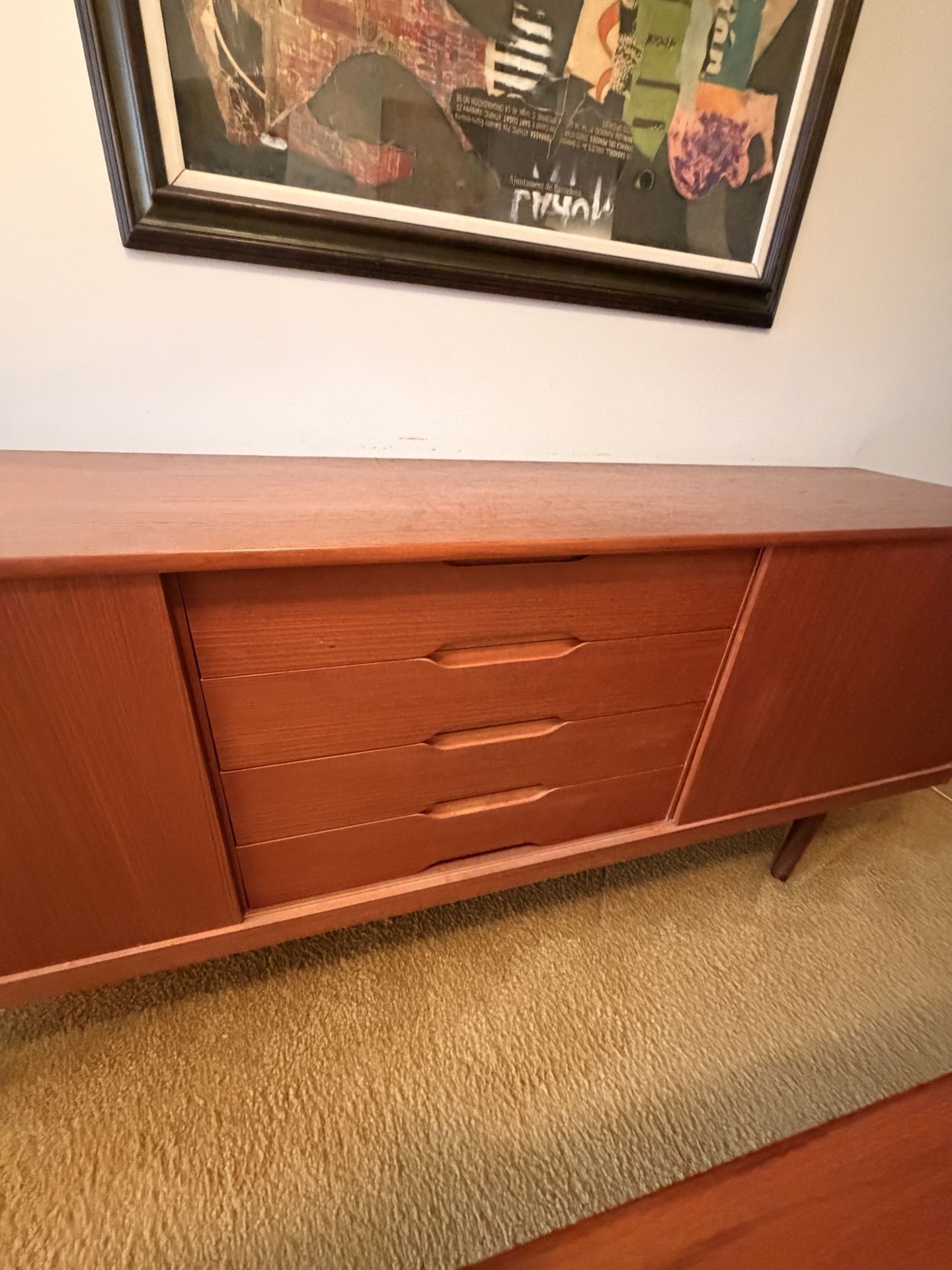 Scandinavian Teak Buffet-Mid-Century Modern-Excellent Condition
