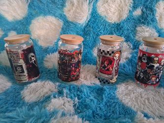 Halloween 16oz Glass Cups