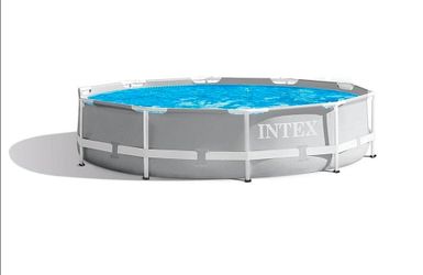 Intex - Prism Metal Frame Above Ground Pool 10 x 30