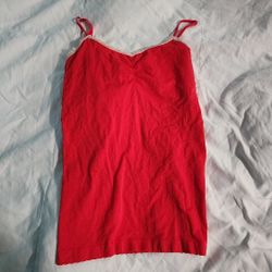 Victoria's Secret Satin Red Blouse 