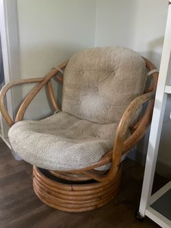 Boho Swivel Rocking Chair