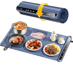 Warming Mat for Food,Food Warming Mat,Electric Warming Tray for Buffets Party and Home Daily Use,Heating Fastly in 10s,Portable Design,Timed Function 