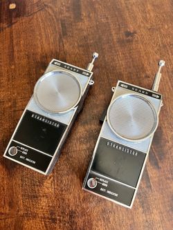 Vintage 1966 Sears 9-Transistor Walkie Talkies / Radios – Pair
