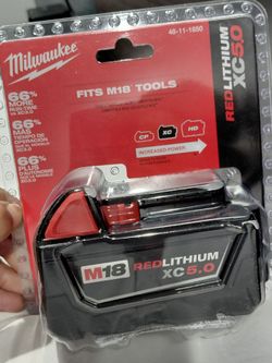 Milwaukee m18 red lithium xc 5.0 battery