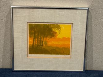 Jack Hagman (b1937)  Incredible Artist's Proof Original Lithograph "Nickel Moon"