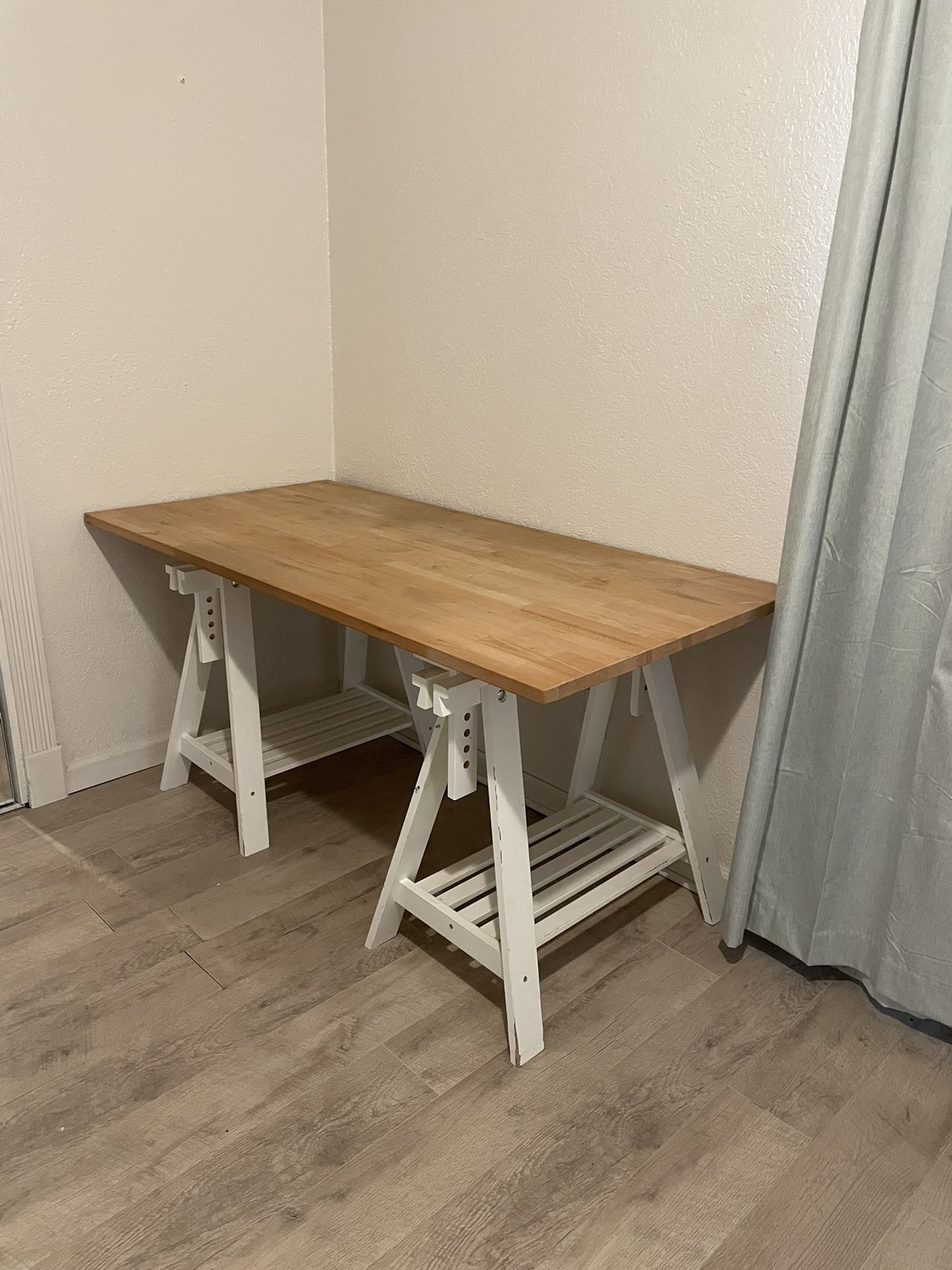 IKEA Gerten Desk Tabletop Solid Beech