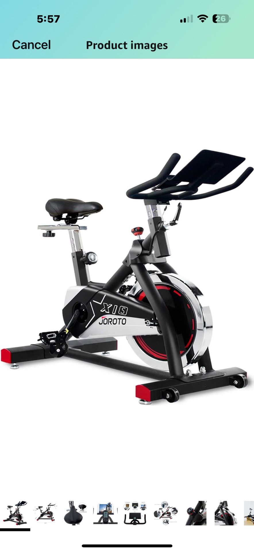 Indoor Cycling Bike Stationary - Professional Exercise Bike for Home Cardio Gym Workout