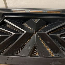 Black Grille Bumper Insert with Amber Lights