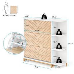 Freestanding Wood Shoe Organizer For Entrance