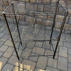 Shelving Unit 23” Wide 30” High 13 1/2” Deep Black