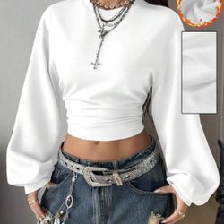 Small White Sweatshirt