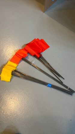Large set of marking flags 3 colors