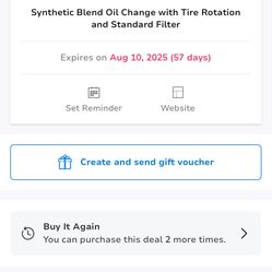 Synthetic Blend Oil Change, Free Filter, And Tire Rotations