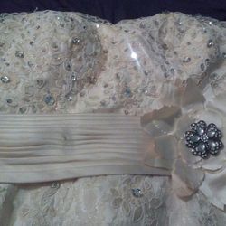 Short Bridal/reception lace dress