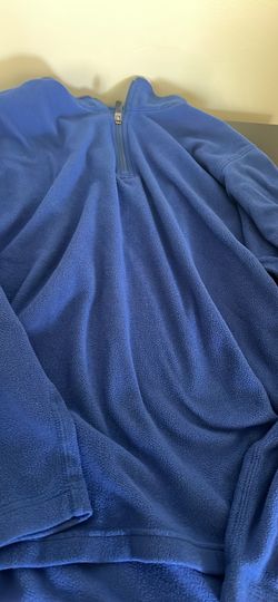 Lands end kids quarter zip sweater blue