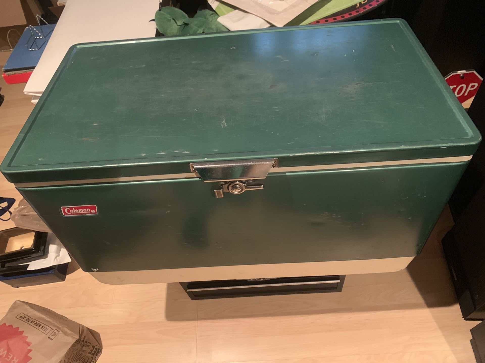 Vintage Metal Coleman Cooler