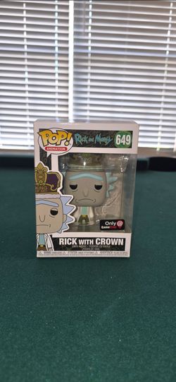Funko Pop! Animation Rick and Morty Rick Sanchez Rick with Crown #649 GameStop