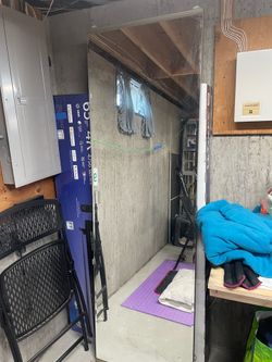 Mirrored closet door 24” x 80”