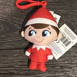Elf on the Shelf Blue eyes New Clip Keychain Back pack Plush Pals  4.5”