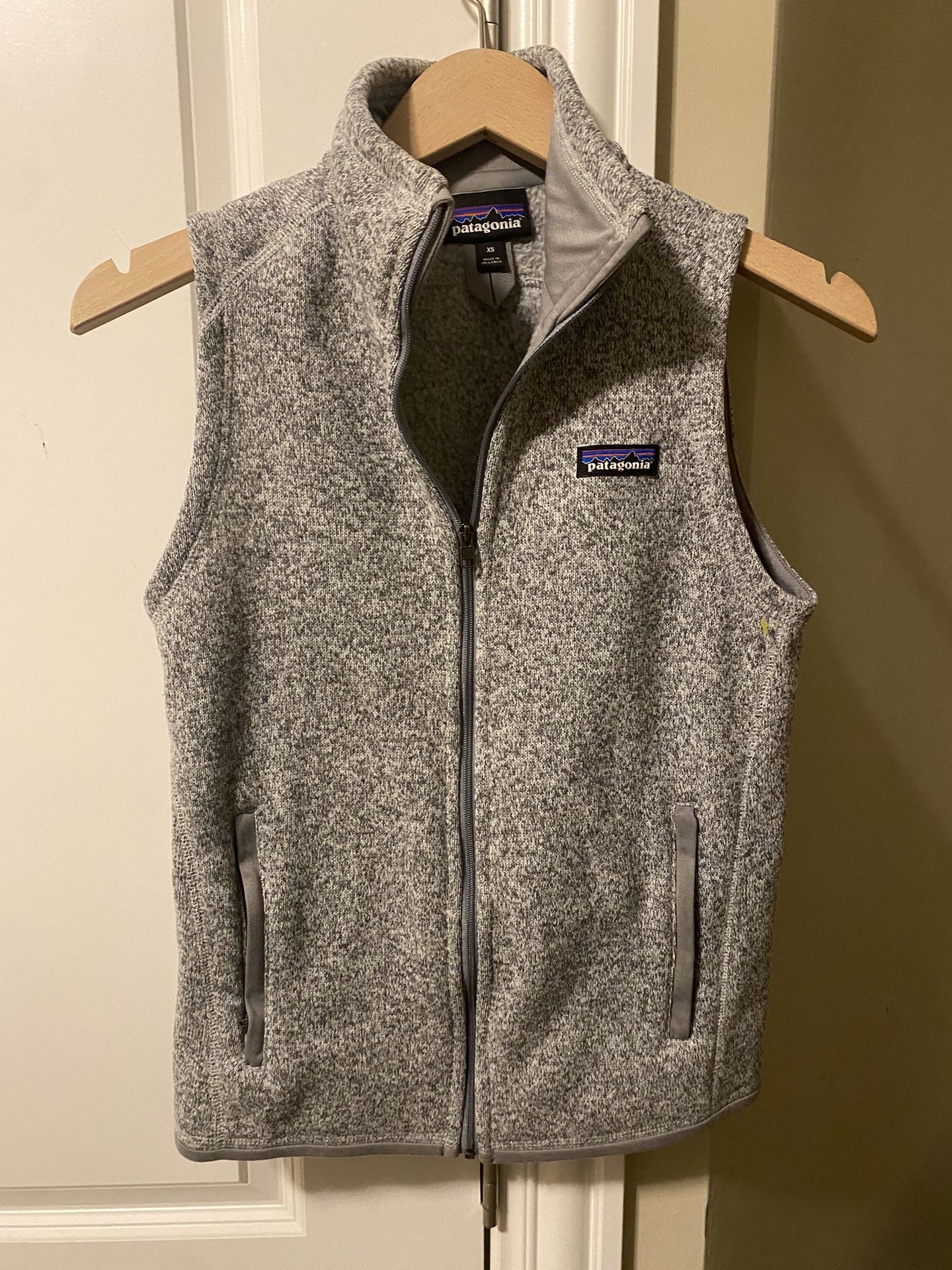 Patagonia Better Sweater Vest Full Zip Womens SZ XS  Ladies Grey Silver Gray EUC