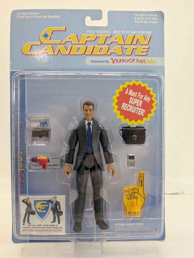 Yahoo! Hotjobs 2006 Male Captain Candidate Super Recruiter 6" Action Figure