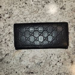 Gucci 233154 GG Leather Continental Wallet 
