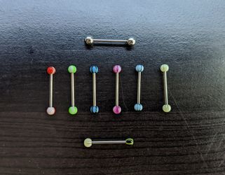 9 Stainless Steel Barbell Rings