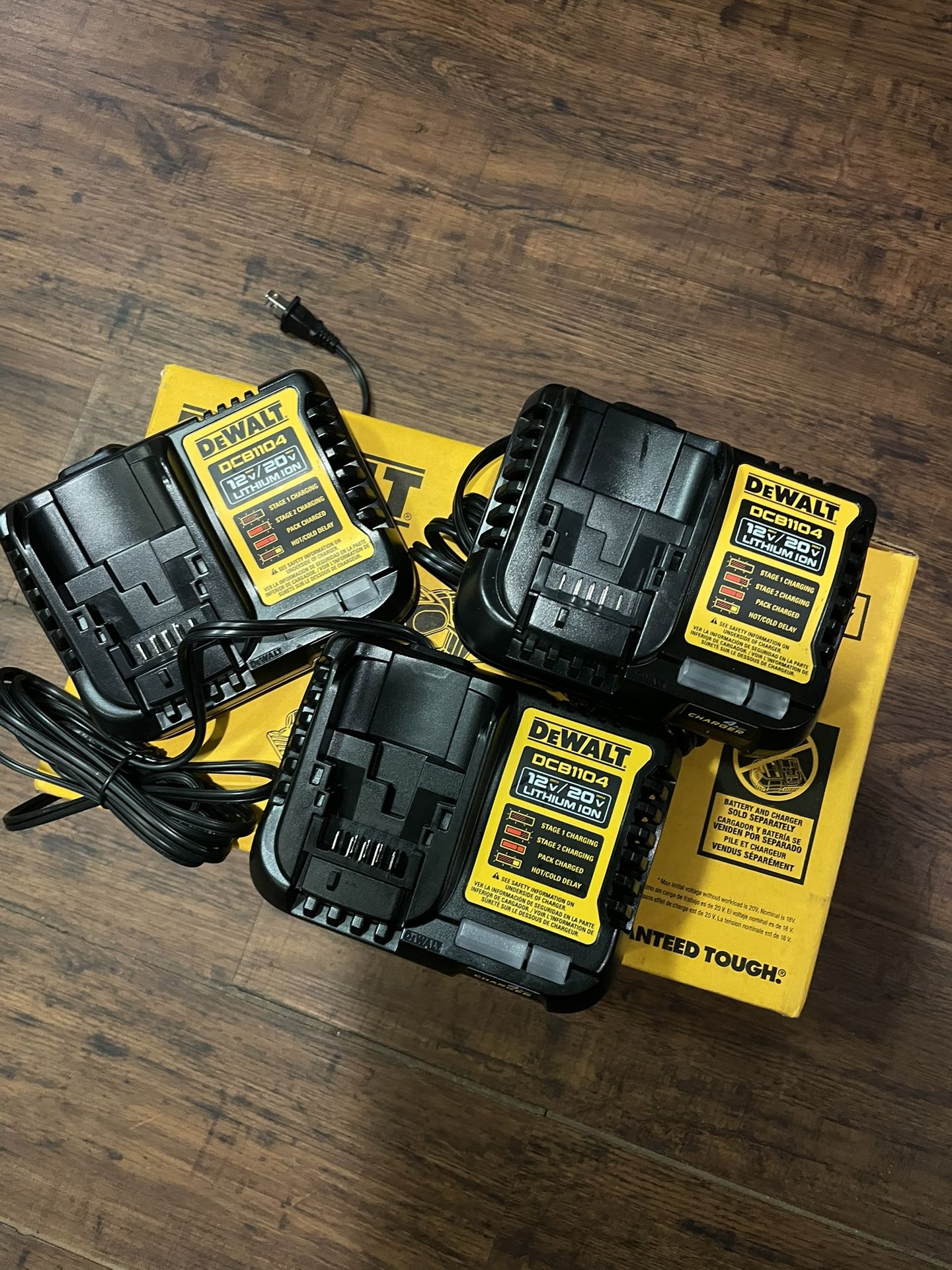 New DeWalt 4 AH Battery Chargers