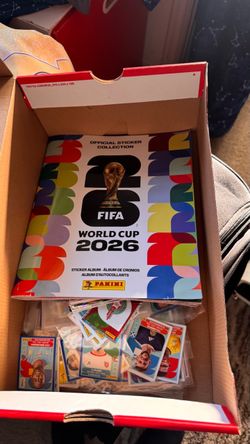 Panini FIFA World Cup stickers and book that’s 25% finished