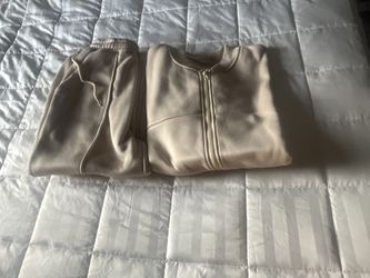 Beige Women Small Sweat Set NEW $6