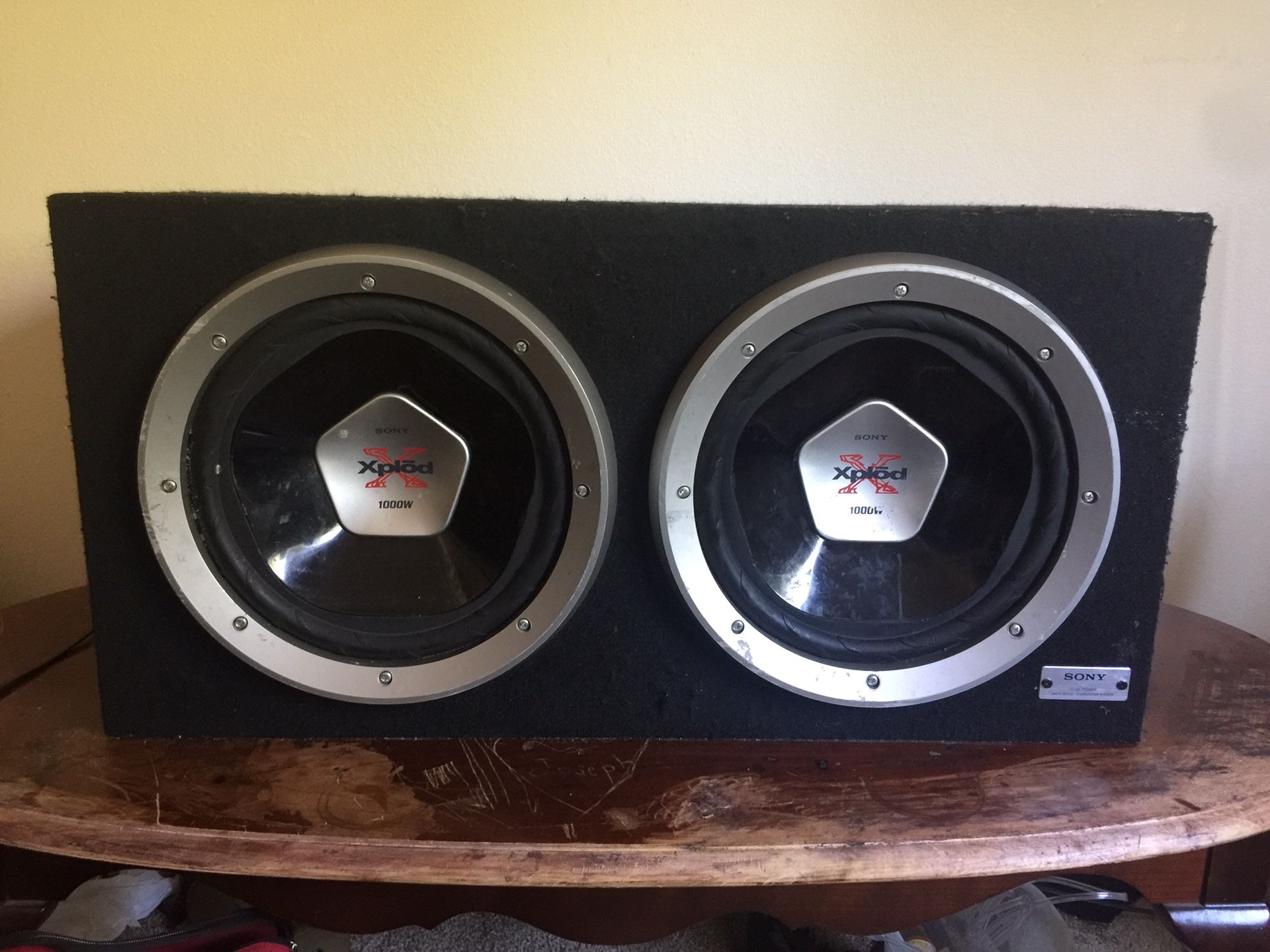 *SONY* High Power Bass Reflex Subwoofer System (XS-L120B5D) Sale Way, WA - OfferUp