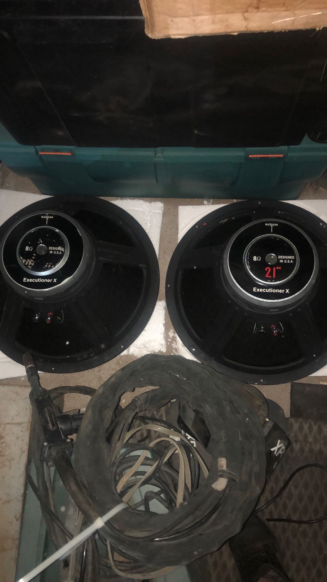 TWO 21" EXECUTIONER SUBWOOFERS